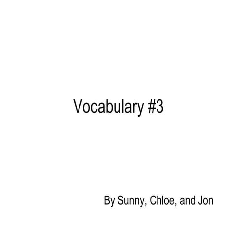 Vocab 3