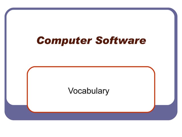 Vocab Sw