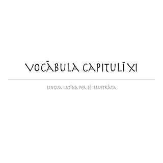 Vocabula cap. xi