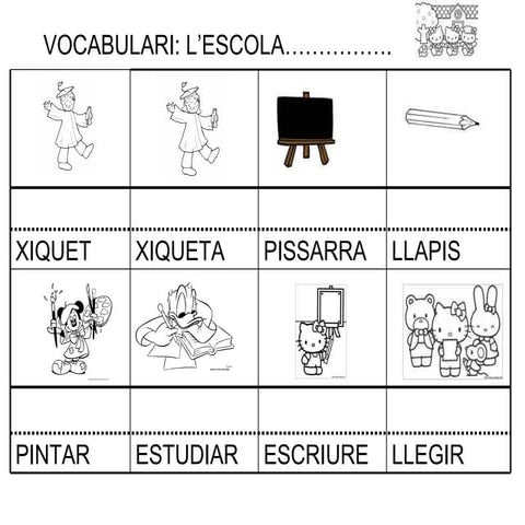 Vocabulari 209 10 para 1 r cicle