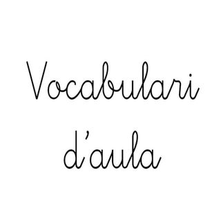 Vocabulari de classe.lletra lligada