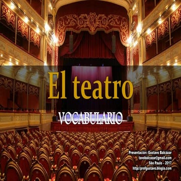 Vocabulario - teatro