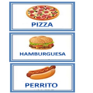 Vocabulario alimentos