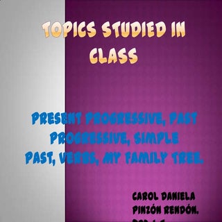 Present and Past Progressive