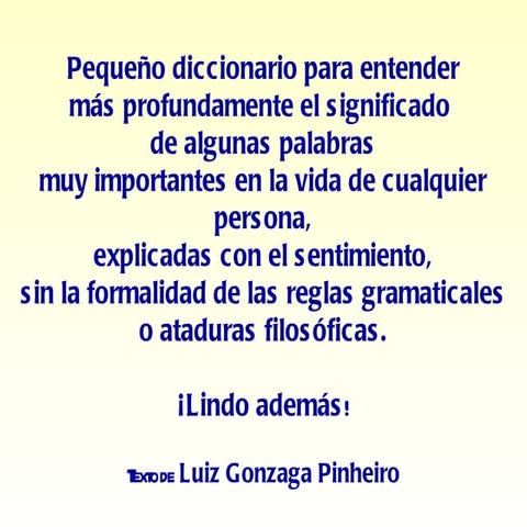 Vocabulario de la vida 270411