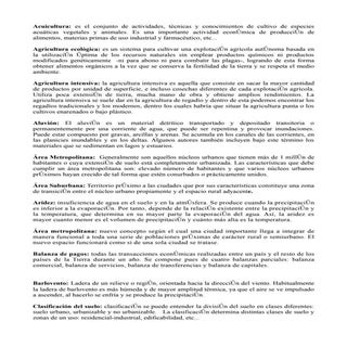 Vocabulario geografía