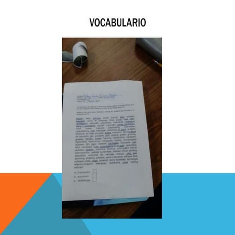Vocabulario josue