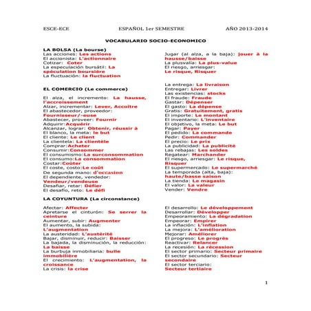 Vocabulario socio enocómico  solucion