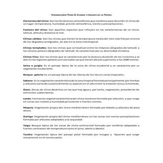 Vocabulario tema 6