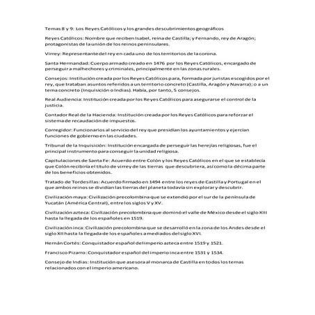 Vocabulario temas 8 y 9