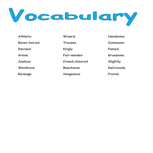 Vocabulary