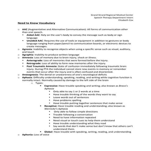 Speech Language Pathology | PPTX