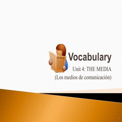 Vocabulary The Media