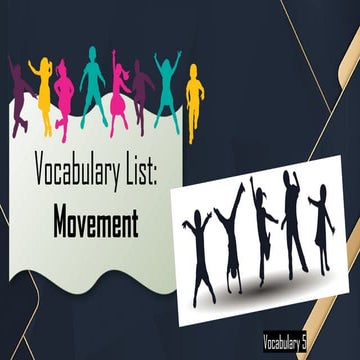 Vocabulary List for Primary Grade 5 - Movement.pptx