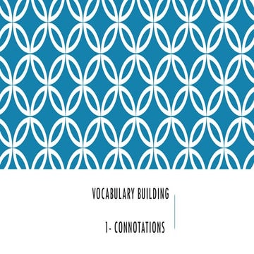 Denotation and Conotation | PPTX
