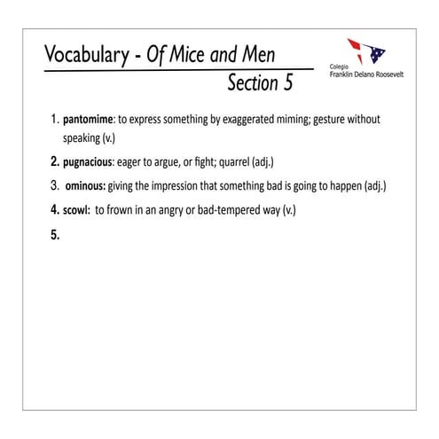 Vocabulary MYP9