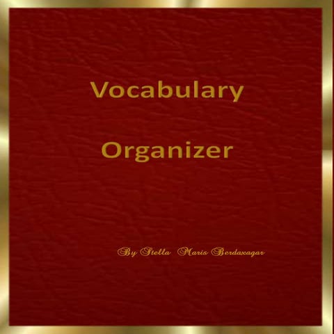 Vocabulary organizer