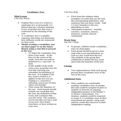 Vocabulary+tree+lesson