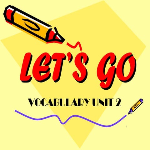 Vocabulary unit 2 segon