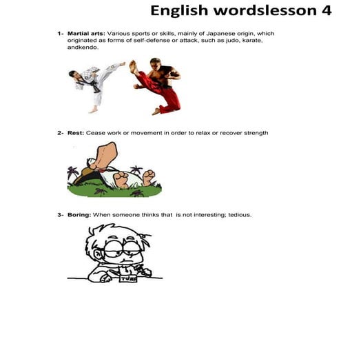 Vocabulary words IV.