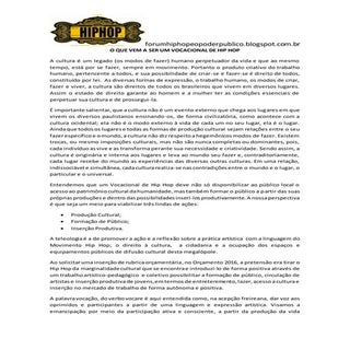 Vocacional de hip hop