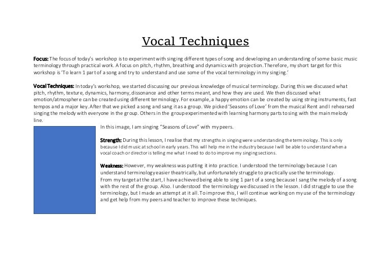 Vocal techniques