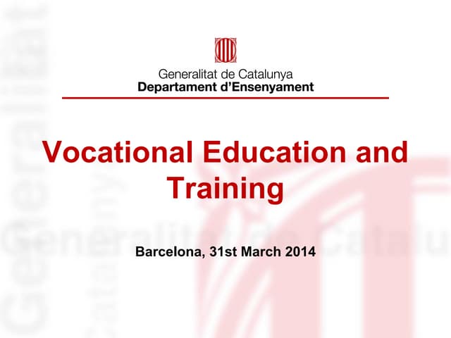 Presentation of Vocational Educatio...