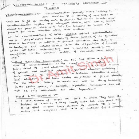 Vocationalization of Secondary Education