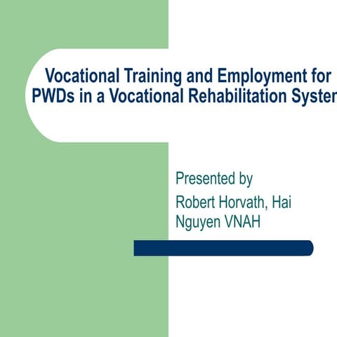 Vocational training and employment presentation at ngo meeting may 10