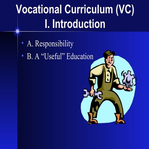 vocational curriculum