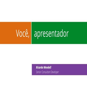 Você, apresentador