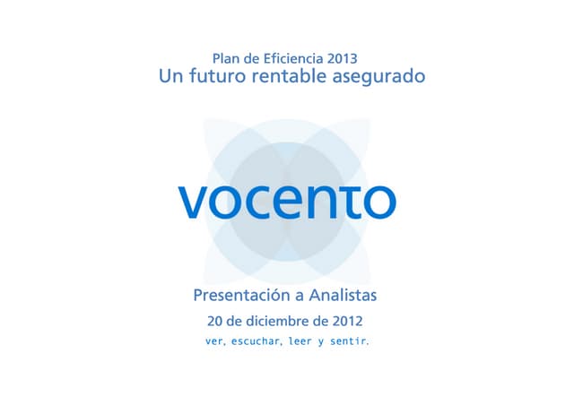 Vocento plan de eficiencia 2013