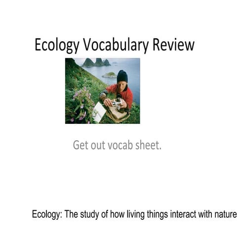 Voc Review Ecosystems Interactions