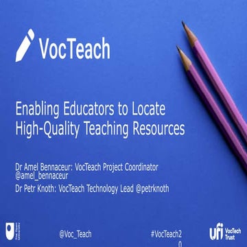 Enabling Educators to LocateHigh-Quality Teaching Resources
