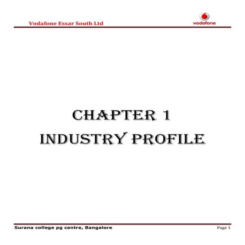 mba project on vodafone