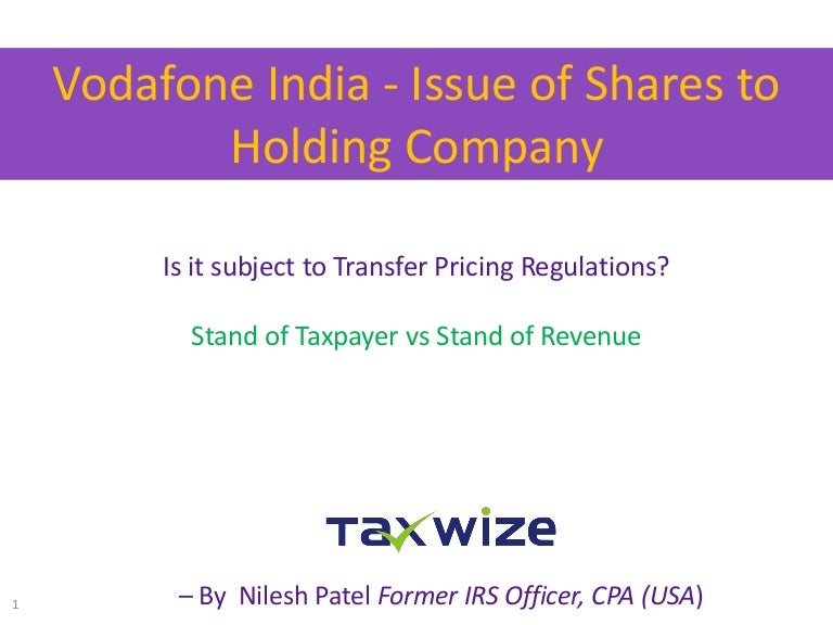 Vodafone, issue of shares (transfer pricing) bombay high court