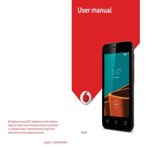 Vodafone Smart first 6 Manual / User Guide