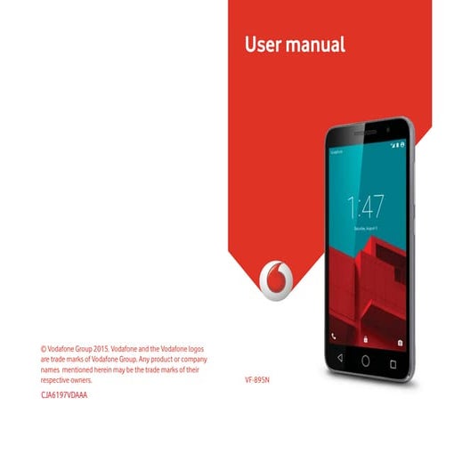 Vodafone Smart prime 6 Manual / User Guide