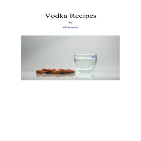 Vodka recipes