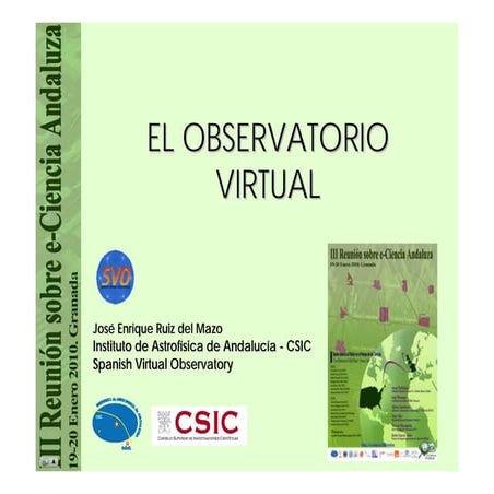 El Observatorio Virtual - eCA