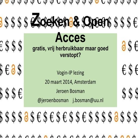Zoeken en Open Access