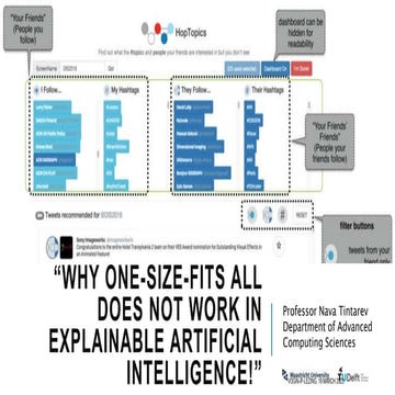 Why one-size-fits all does not work in Explainable Artificial Intelligence!