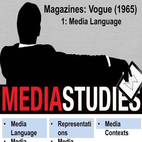 Vogue lesson 1 media language