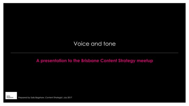 Defining your brand's voice and tone