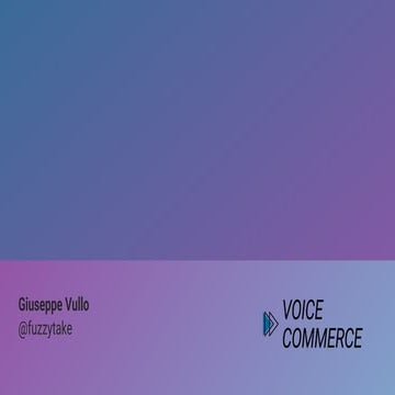 Voice Commerce