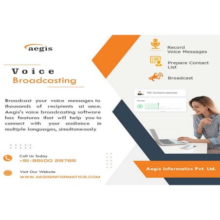 Voice Broadcasting With Customer feedback