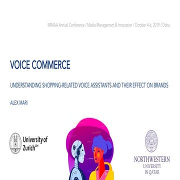 Voice Commerce, Voice Shopping, or V-Commerce