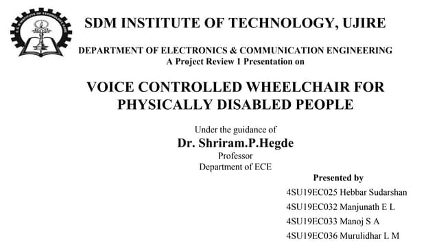 VOICE CONTROLLED WHEELCHAIR FOR PHYSICALLY DISABLED PEOPLE.pptx Circuit Diagram