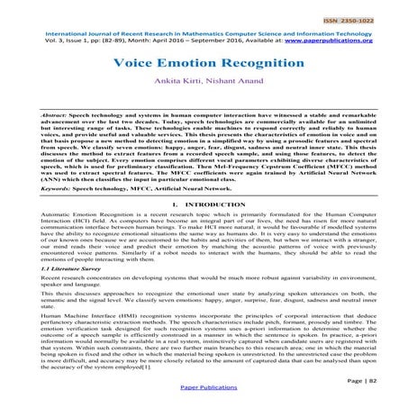 Voice Emotion Recognition