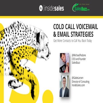 Cold Call Voicemail and Email Strategies - Get More Contacts to Call You Back
